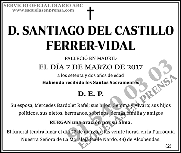 Santiago del Castillo Ferrer-Vidal